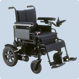 electric wheelchair with battery